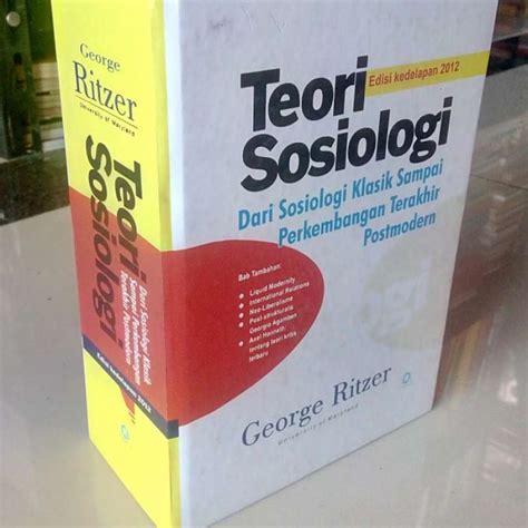 Promo Teori Sosiologi Edisi Kedelapan By George Ritzer Diskon 23 Di