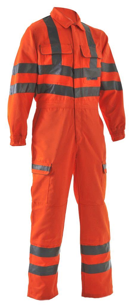 Pulsarail Orange Hi Vis Waterproof Coverall Pr Cr Safety Consumables