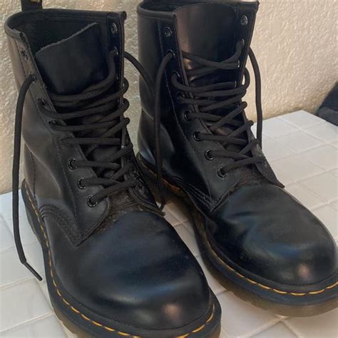 Doc Marten black worn only a couple times but have... - Depop