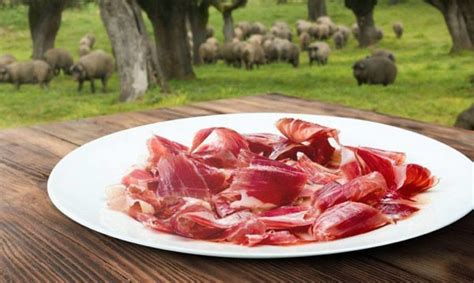 Thịt Đùi Trước Rút Xương Heo Đen Iberico Tag Đen Bellota Muối 36 Tháng