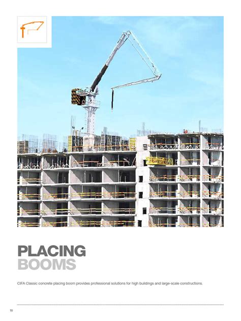 CIFA Concrete Placing Boom Specifications | PDF