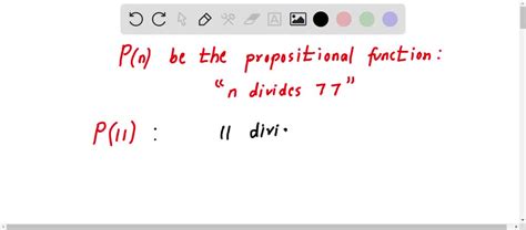 SOLVED Let P N Be The Propositional Function N Divides 77 Write