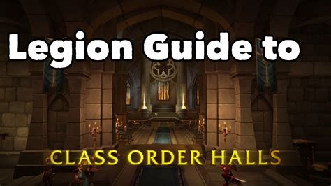 Wow Legion Beta Class Order Hall Guidetutorial Youtube