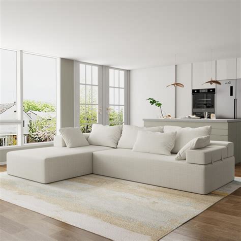 Simplie Fun Chic And Cozy Seat Modular Sectional Sofa Set