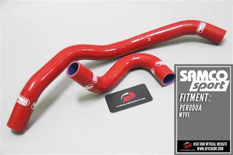 Silicone Radiator Hose Perodua Myvi Samco Red Pcs Auto