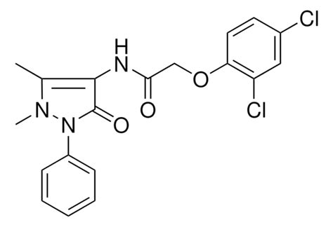 2 2 4 DICHLOROPHENOXY N 1 5 DIMETHYL 3 OXO 2 PHENYL 2 3 DIHYDRO 1H