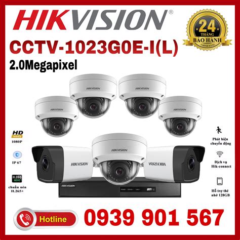 Lắp đặt trọn bộ 7 camera quan sát DS 2CD1023G0E I L DS 2CD1123G0E I