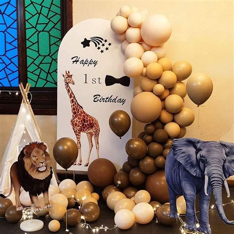 Buy Brown Balloons Garland Arch Kit Double Stuffed Nude Balloons Tan