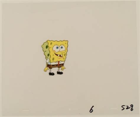 I Love That This Animation Cel Perfectly Captures Spongebobs