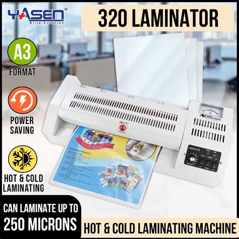 Officom A3 A4 Size Laminator 320 Hot Cold Reverse 220V Laminating Machine Heavy Duty Shopee