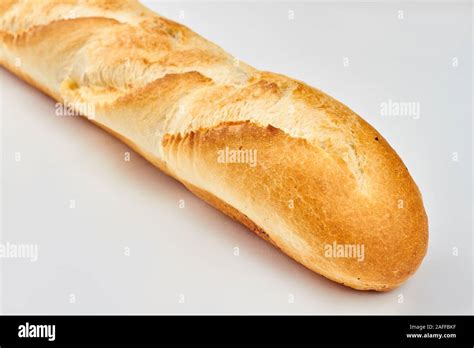 French Baguette Isolated On White Background Stock Photo Alamy