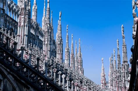 Milan External View Of Milan Cathedral Duomo Di Milano From The