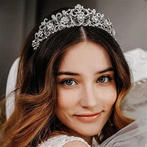 Aw Bridal Tiaras And Crowns For Women Queen Crown Crystal Wedding