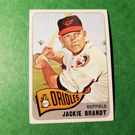 Free 1965 Topps Exmt Nrmt Baseball Card No 33 Jackie Brandt Orioles Sports