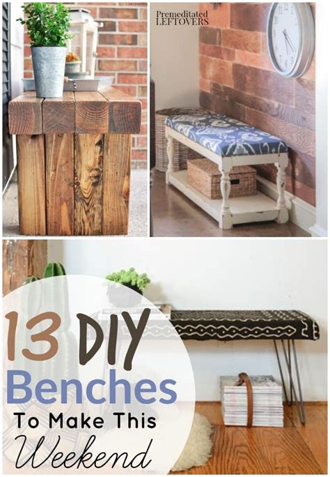 13 Easy DIY Benches - Premeditated Leftovers™