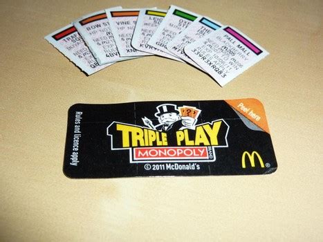 McDonald's Monopoly 2013. Game Board, Rare Pieces: McDonald’s Monopoly ...