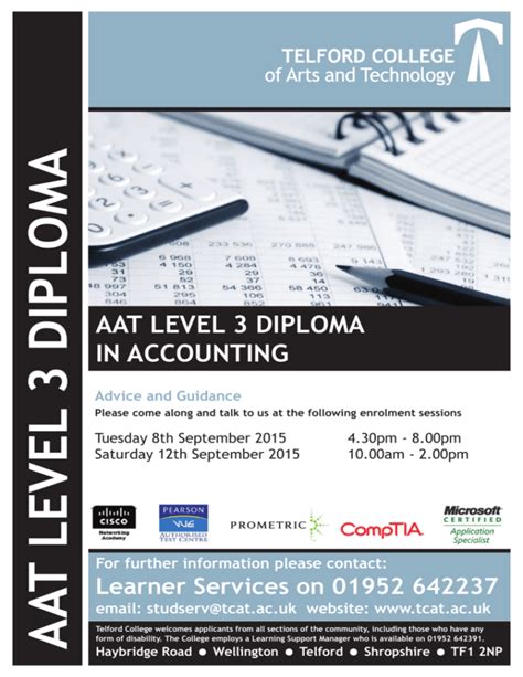 Aat Level 3 Diploma In Accounting Leaflet