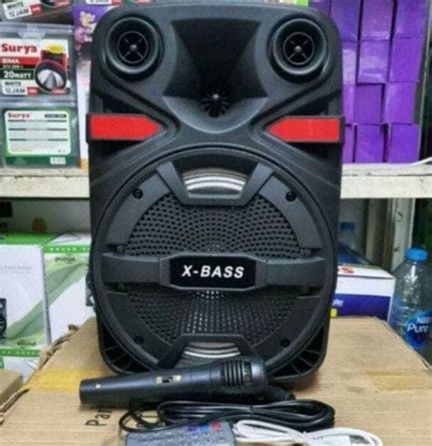 Speaker Bluetooth Karaoke Portable KIMISO QS 3381 Free Mic Ukuran 6