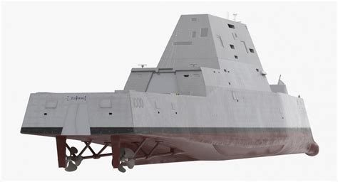 Zumwalt Class Destroyer US Stealth Ship 3D model | 3D Molier International