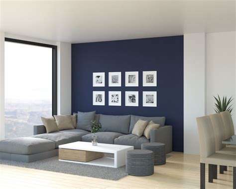 20 Dark Blue Accent Wall Living Room Homedecorish