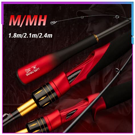 NYA1 8M 2 1M 2 4M M MH Spinning Casting Fishing Rod Carbon Fiber