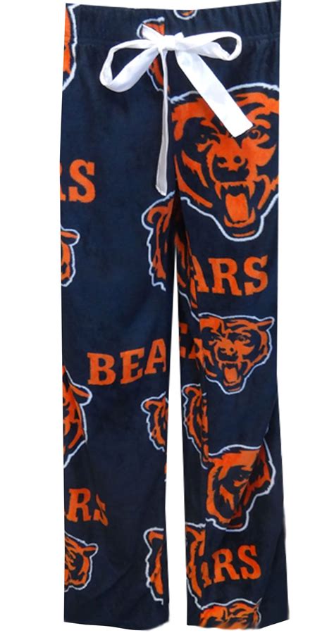 Chicago Bears Team Logo Ladies Fleece Lounge Pants Fleece