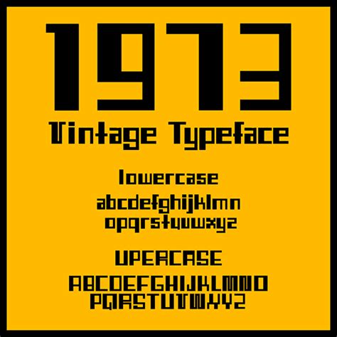 1973 CUSTOM FONT on Behance