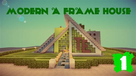 Modern A-Frame House+Cinematic Minecraft Map