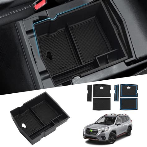 Autorder Center Console Organizer Se33 For 2019 2024 Subaru Forester Accessories Armrest Storage