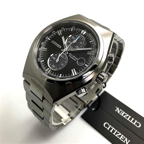 Men S Citizen Eco Drive Super Titanium Chronograph Watch CA7090 87E