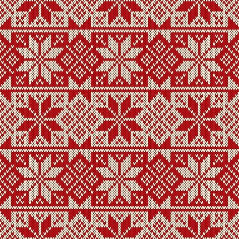 Premium Vector Christmas Seamless Pattern Ornament On The Wool