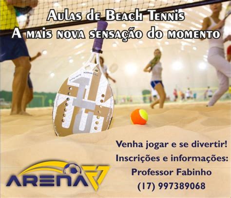 Arena F Oferece Aulas De Beach Tennis Regi Osp