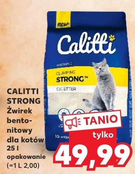 Żwirek bentonitowy Calitti promocja Kaufland Ding pl