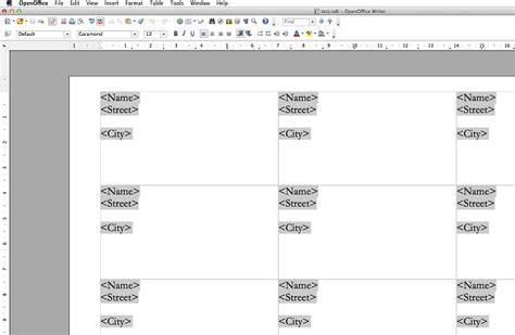 Labels And Form Letters Apache Openoffice Wiki