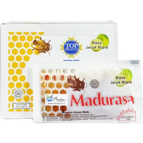 Madurasa Minuman Madu Asli Rasa Jeruk Nipis Sachet Gr Kemasan Pack