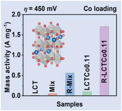 Improving The Oxygen Evolution Reaction Exsolved Cobalt Nanoparticles