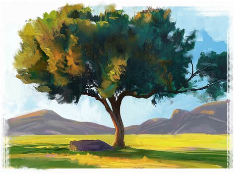 tree painting rdigitalpainting
