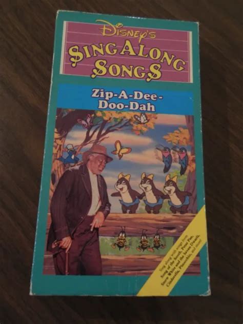 DISNEY SING ALONG Songs Zip A Dee Doo Dah Song Of The South Rare Vhs 480 Musique K EUR 6,82 ...