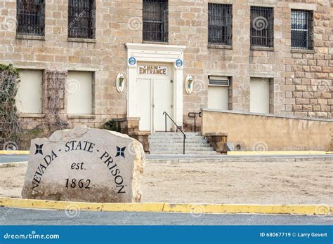 Main Entrance Historic Nevada State Prison Carson City Stock Image