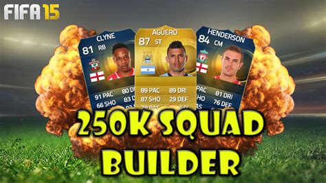 Fifa 15 250K Squad Builder BPL Beast Team Featuring TOTS YouTube