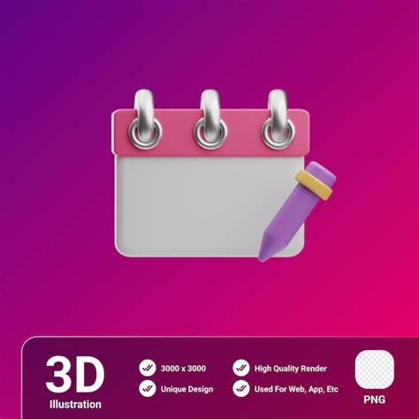 Ilustração 3d Do Caderno De Desenho De Ferramentas Criativas Psd Premium