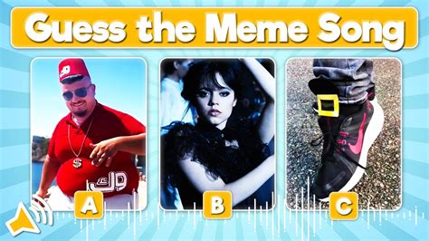 Guess The Meme Song Memes Quiz Youtube