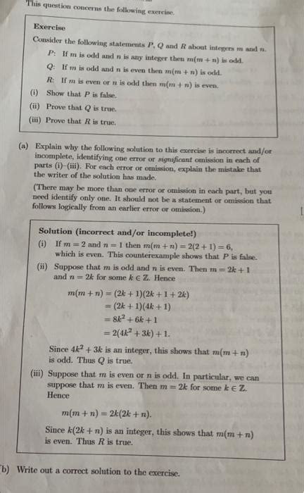 Solved Exercise Consider The Following Statements Pq And R