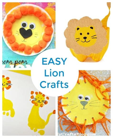 30 Lion Art And Crafts For Kids Emma Owl