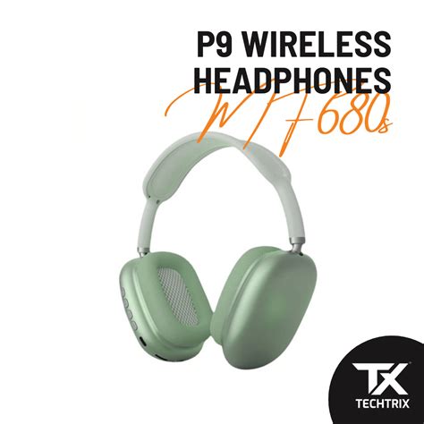 P9 Wireless Headphones - Green - TechTrix | Shop online