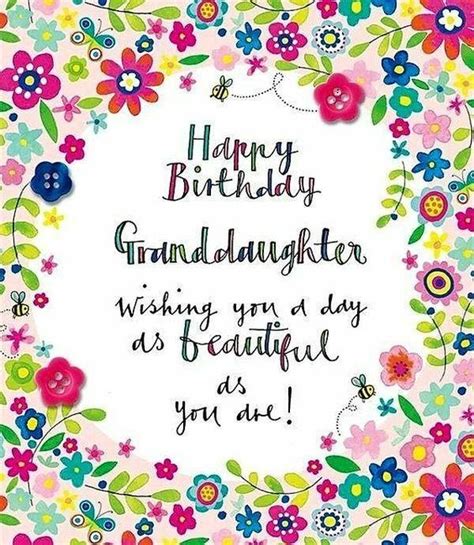 Happy Birthday Wishes For Granddaughter