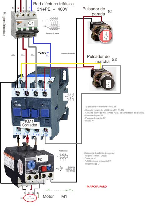 Diagrama Contactor Monofasico