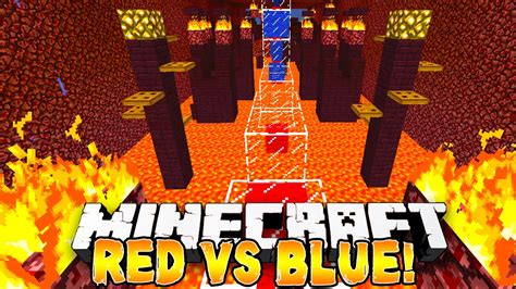 Minecraft Red Vs Blue Parkour TBNRfrags Vs TBNRKenworth YouTube