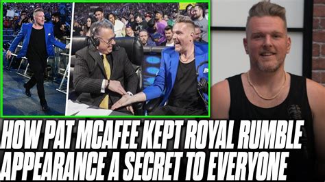 Pat McAfee Tells Michael Cole How He Kept Royal Rumble Appearance A