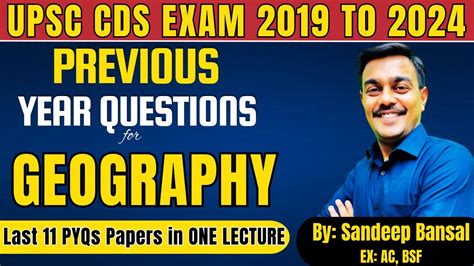 Cds Complete Previous Year Questions For Geography Hours Pyqs